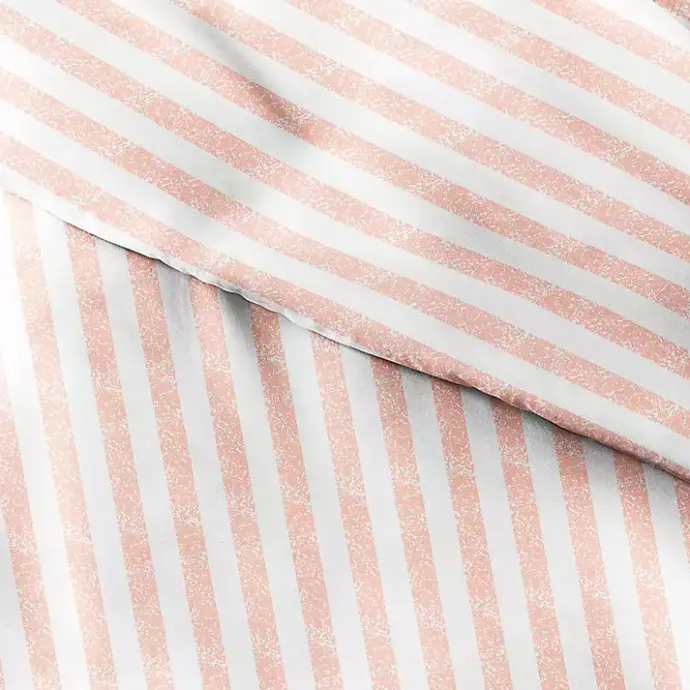 Kirklands Home Pink Rugged Stripe 2-pc. Twin Duvet Cover Set