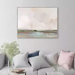 New Kirklands Home Pink Sunrise Framed Canvas Art Print