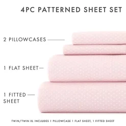 Sale Kirklands Home Tiny Hearts 3-pc. Twin Sheet Set Pink