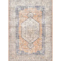 Outlet Kirklands Home Pink Vintage Floral Print Area Rug, 8x10