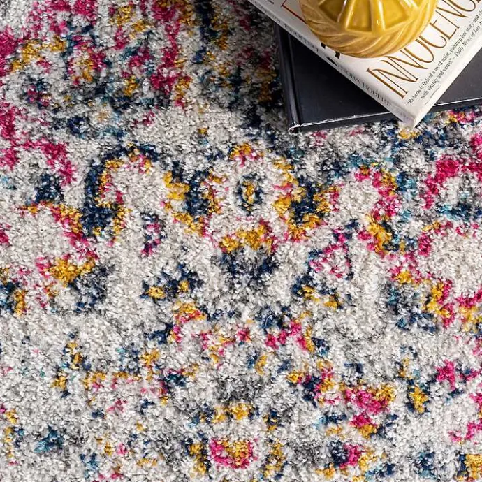 Clearance Kirklands Home Pink Vintage Medallion Area Rug, 10x14