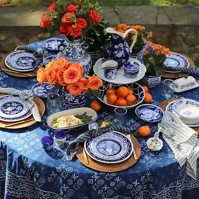 Online Kirklands Home Pip Vintage Blue Floral 3-pc. Shaker & Napkin Set