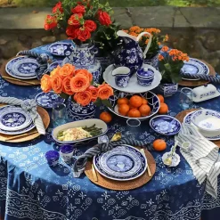 Best Kirklands Home Pip Vintage Blue Floral Serving Platter
