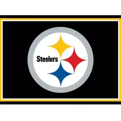Outlet Kirklands Home Pittsburgh Steelers Area Rug, 3x4 Black