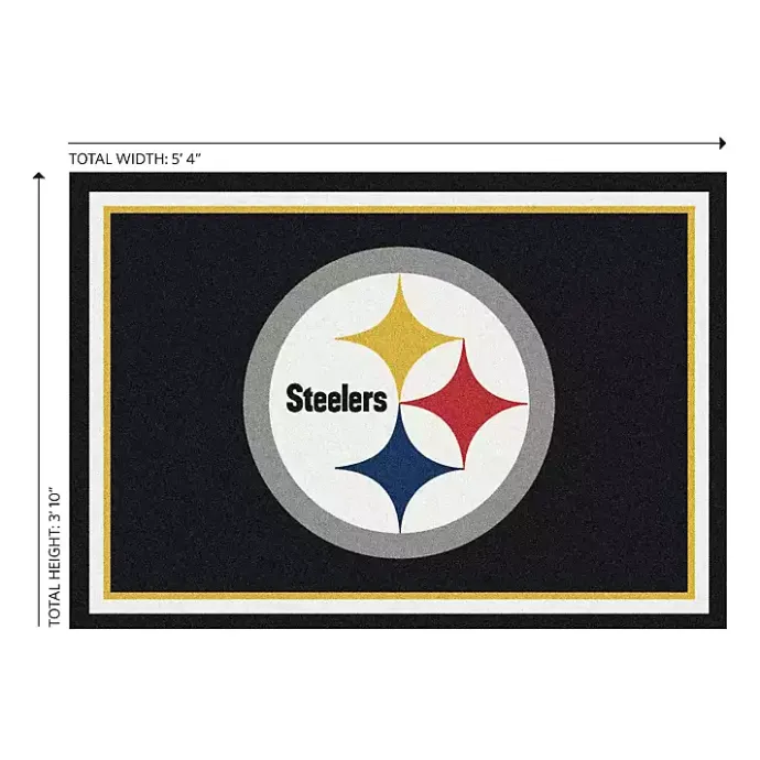 Online Kirklands Home Pittsburgh Steelers Area Rug, 4x6 Black