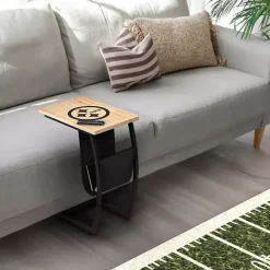 Sale Kirklands Home Pittsburgh Steelers Wood C-Table Tan