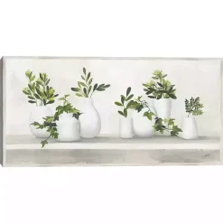 Best Kirklands Home Plant Shelf Life Framed Canvas Art Print