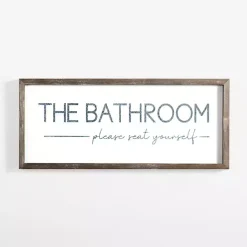 Outlet Kirklands Home Please Seat Yourself Framed Wall Plaque