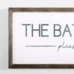 Outlet Kirklands Home Please Seat Yourself Framed Wall Plaque