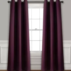 Kirklands Home Plum Absolute Blackout Curtain Panel Set, 84 in. Purple