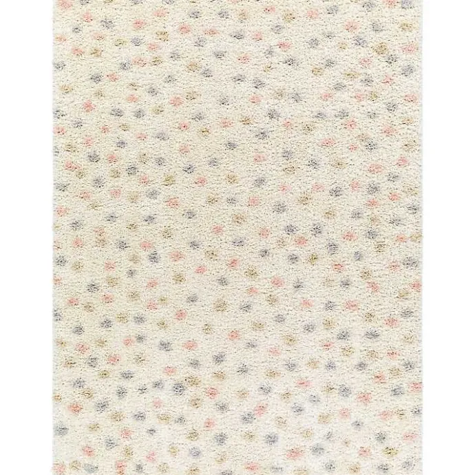 Hot Kirklands Home Plush Multicolor Dotted Area Rug, 5x7