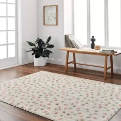 Kirklands Home Plush Multicolor Dotted Area Rug, 6x9