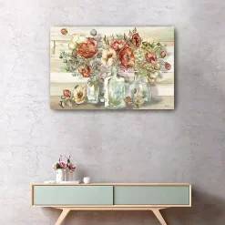 New Kirklands Home Poppies and Eucalyptus Canvas Wall Art