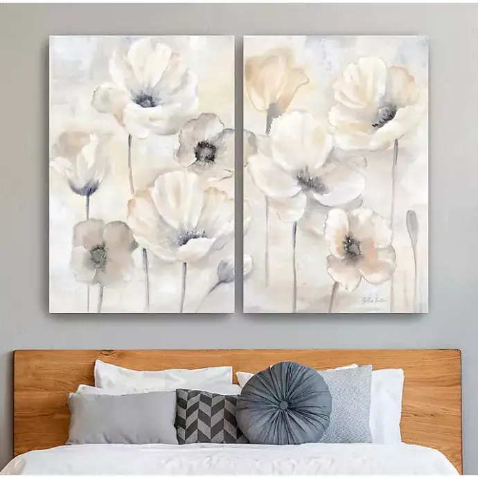 Best Kirklands Home Poppy Garden Landscape Canvas Art Prints, 32x48