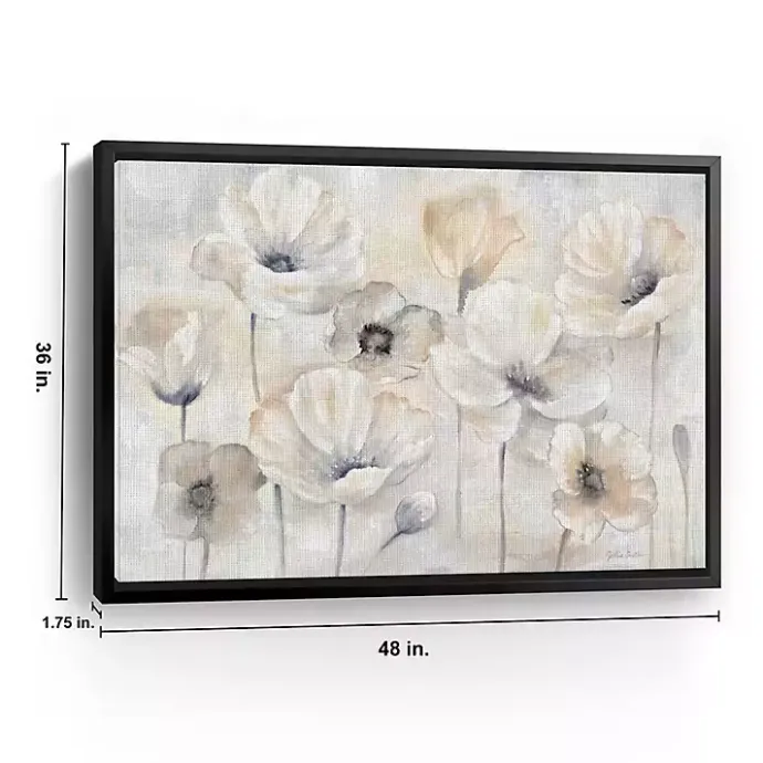 Hot Kirklands Home Poppy Garden Landscape Framed Giclee Canvas Print