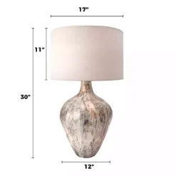 Outlet Kirklands Home Porcini Mottled Glass Table Lamp Tan