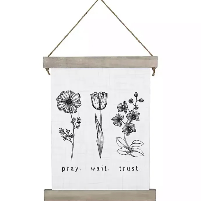 Discount Kirklands Home Pray. Wait. Trust. Wall Plaque