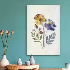 Best Kirklands Home Pressed Flower Memories III Canvas Art Print
