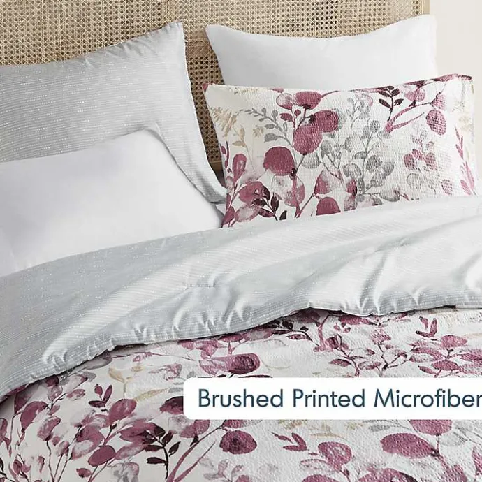 Outlet Kirklands Home Purple Botanical 3-pc. Full/Queen Comforter Set