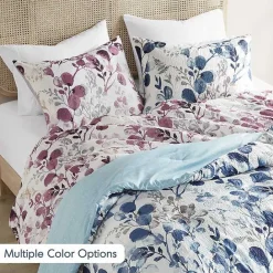 Outlet Kirklands Home Purple Botanical 3-pc. Full/Queen Comforter Set