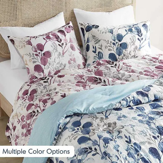 Outlet Kirklands Home Purple Botanical 3-pc. Full/Queen Comforter Set