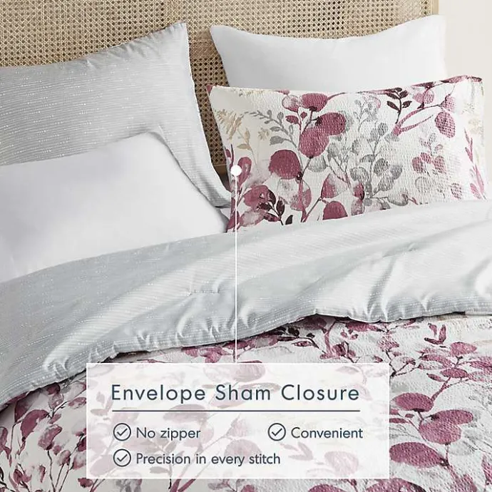 Outlet Kirklands Home Purple Botanical 3-pc. Full/Queen Comforter Set