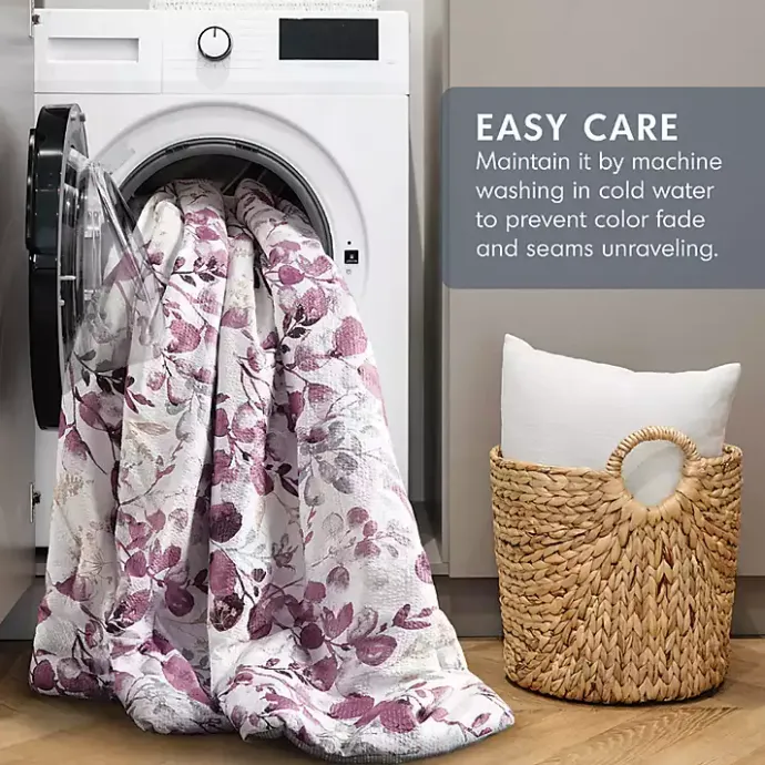 Outlet Kirklands Home Purple Botanical 3-pc. Full/Queen Comforter Set