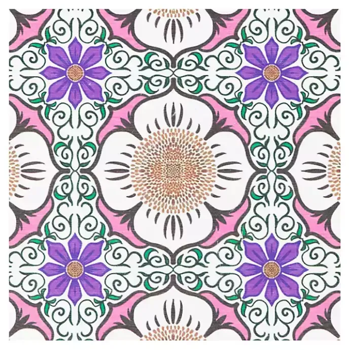 Discount Kirklands Home Purple Flower Stone Bath Mat