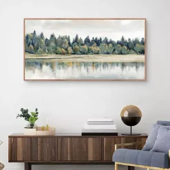 Clearance Kirklands Home Quiet Reflections Framed Canvas Art Print