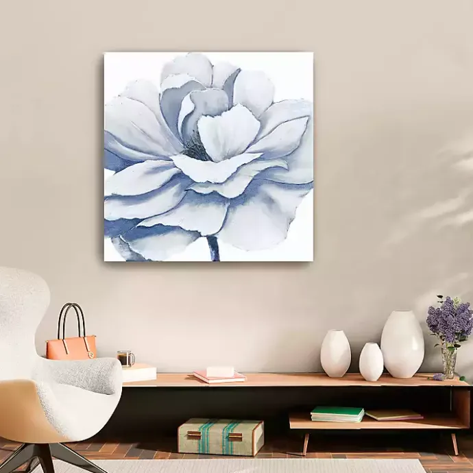 Sale Kirklands Home Radiant Blue Bloom Canvas Art Print