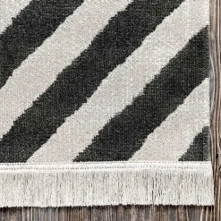 Online Kirklands Home Rain Diamond Fringe Indoor/Outdoor Area Rug, 5x8