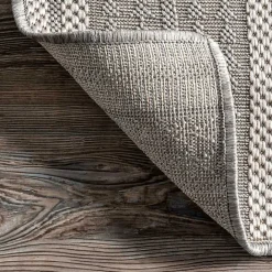 Outlet Kirklands Home Raina Tribal Zig Zag Outdoor Rug, 5x8 Gray