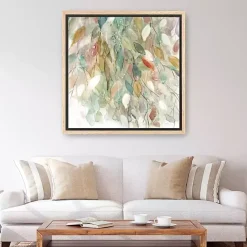 New Kirklands Home Rainy Cascade I Framed Canvas Art Print, 40x40 Multi