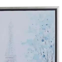 Clearance Kirklands Home Rainy Paris Blues Transitional Framed Wall Art