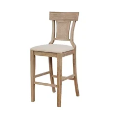 Best Kirklands Home Ray with Washed Finish Bar Stool Brown