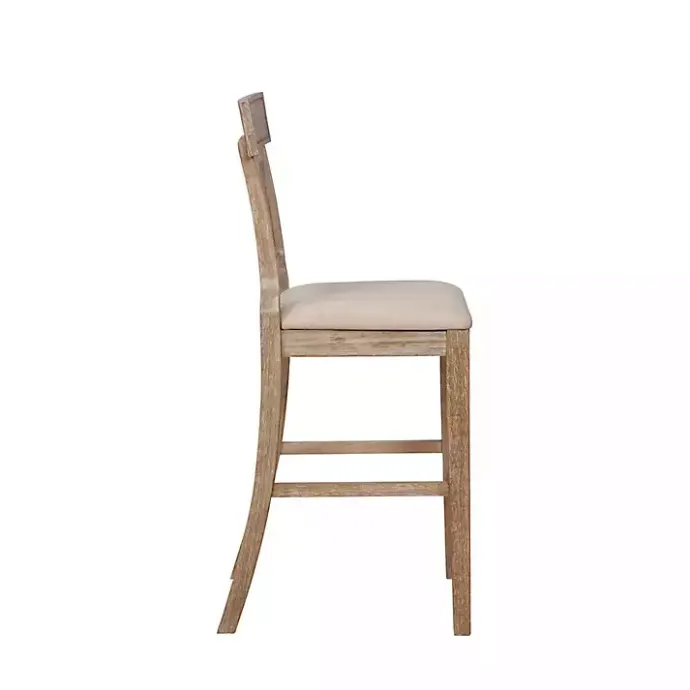 Best Kirklands Home Ray with Washed Finish Bar Stool Brown