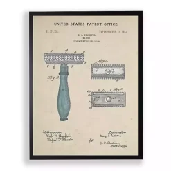 Kirklands Home Razor Patent Framed Art Print