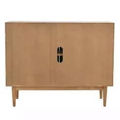 Best Kirklands Home Reclaimed Pine and Woven Cane Cabinet