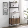 Sale Kirklands Home Reclaimed Wood Modern Ladder Bookcase with Cabinet