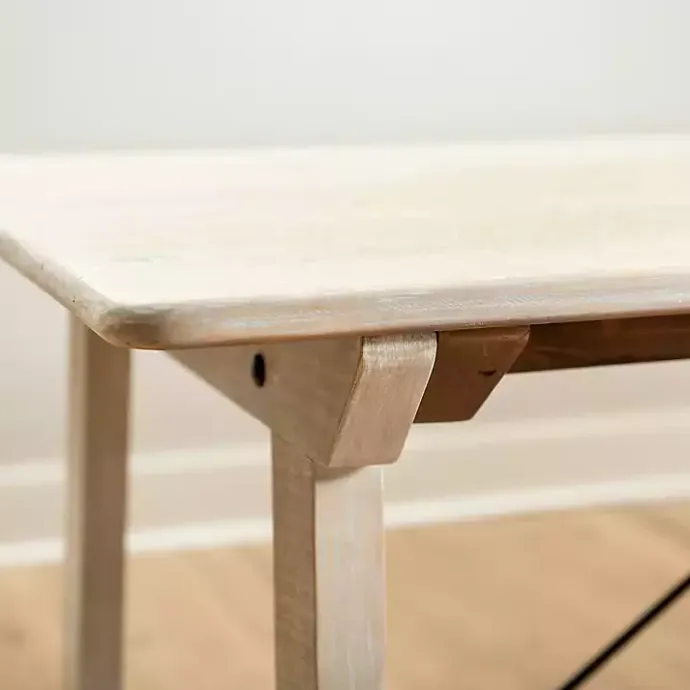 Sale Kirklands Home Reclaimed Wood Valetta Dining Table Tan