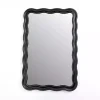 Sale Kirklands Home Rectangle Catorina Black Wavy Wall Mirror