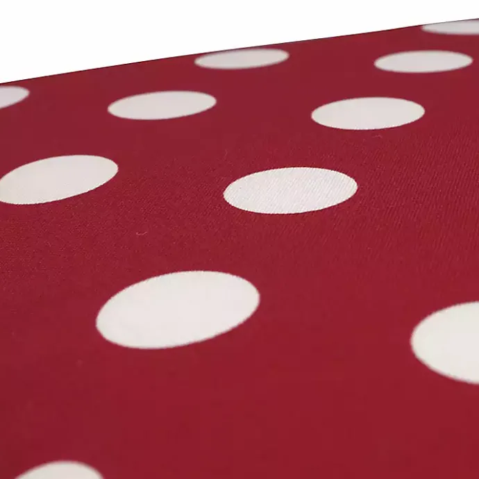 Kirklands Home Red & White Polka Dot Chair Cushion