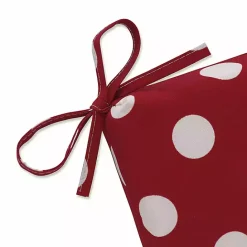 Clearance Kirklands Home Red & White Polka Dot Outdoor Chair Cushion
