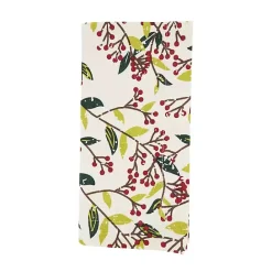 New Kirklands Home Red Berry Delight Cotton Napkins, Set of 4