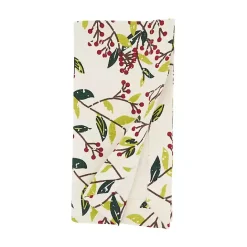 New Kirklands Home Red Berry Delight Cotton Napkins, Set of 4