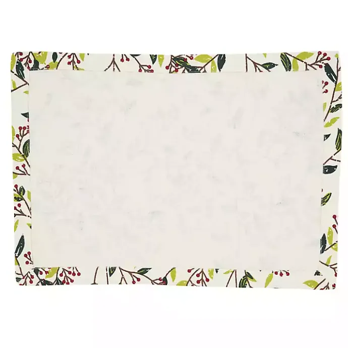 Discount Kirklands Home Red Berry Delight Cotton Placemats, Set of 4