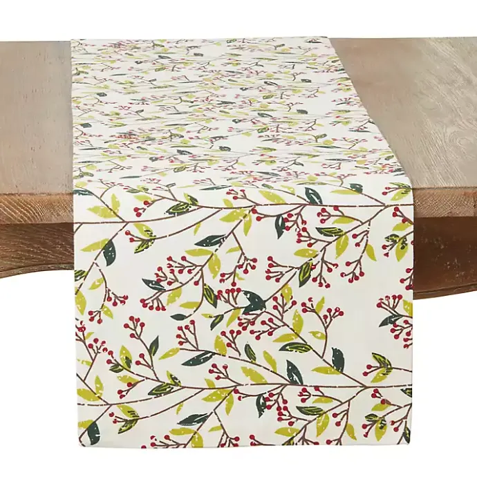 Best Kirklands Home Red Berry Delight Cotton Runner