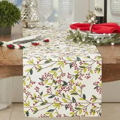 Best Kirklands Home Red Berry Delight Cotton Runner