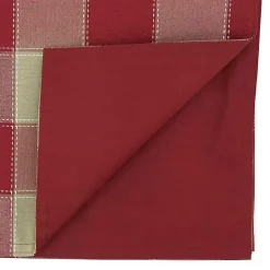 Hot Kirklands Home Red Block Plaid Table Runner, 90 in.