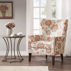 Online Kirklands Home Red Floral Colette Accent Chair